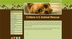 Desktop Screenshot of critters4urescueinc.org